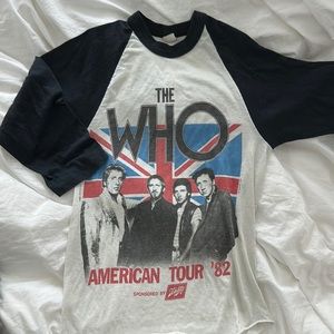 The Who vintage baseball tee soft concert tour 80’s American tour